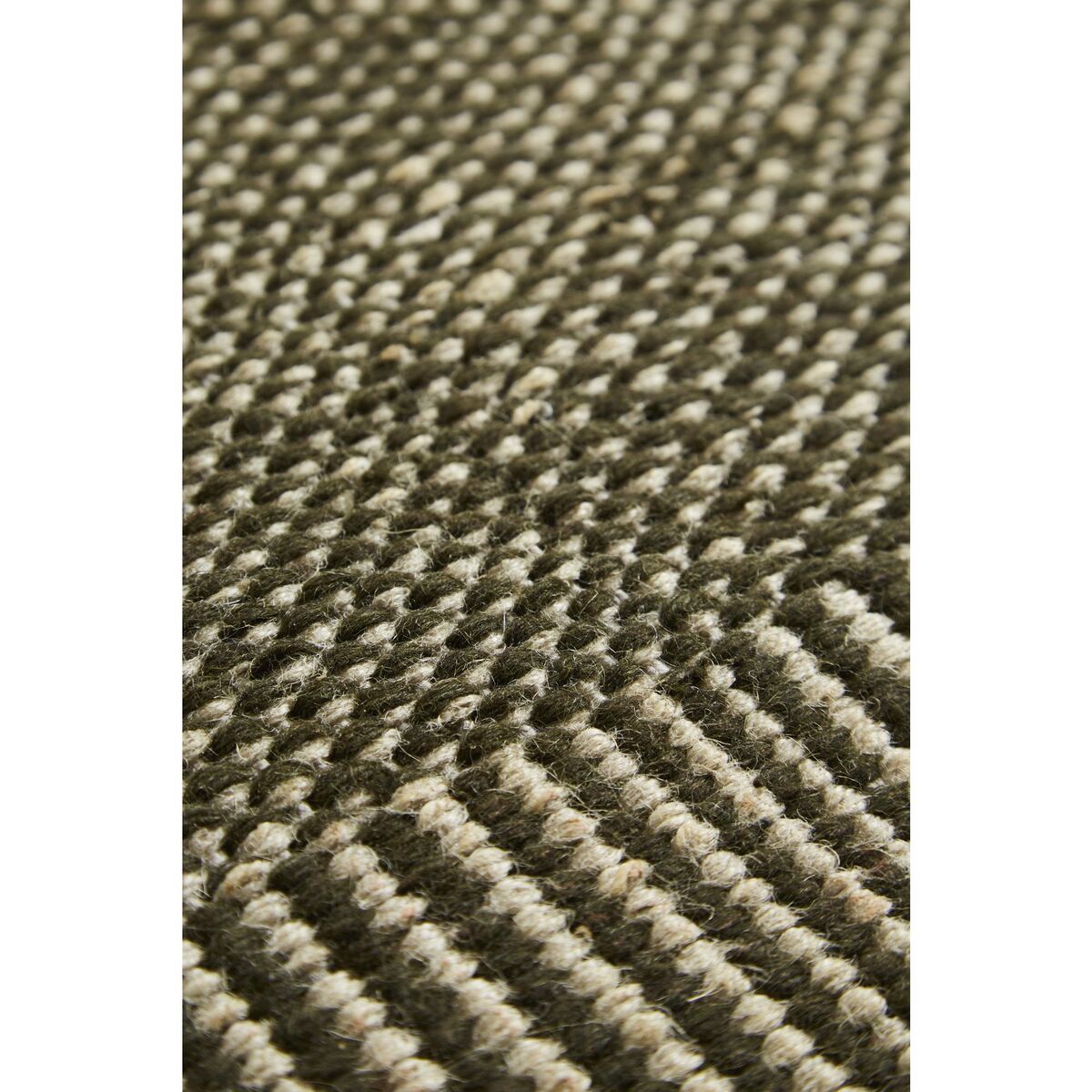 Rombo Carpet 240x170 cm Off White/ Moss Green
