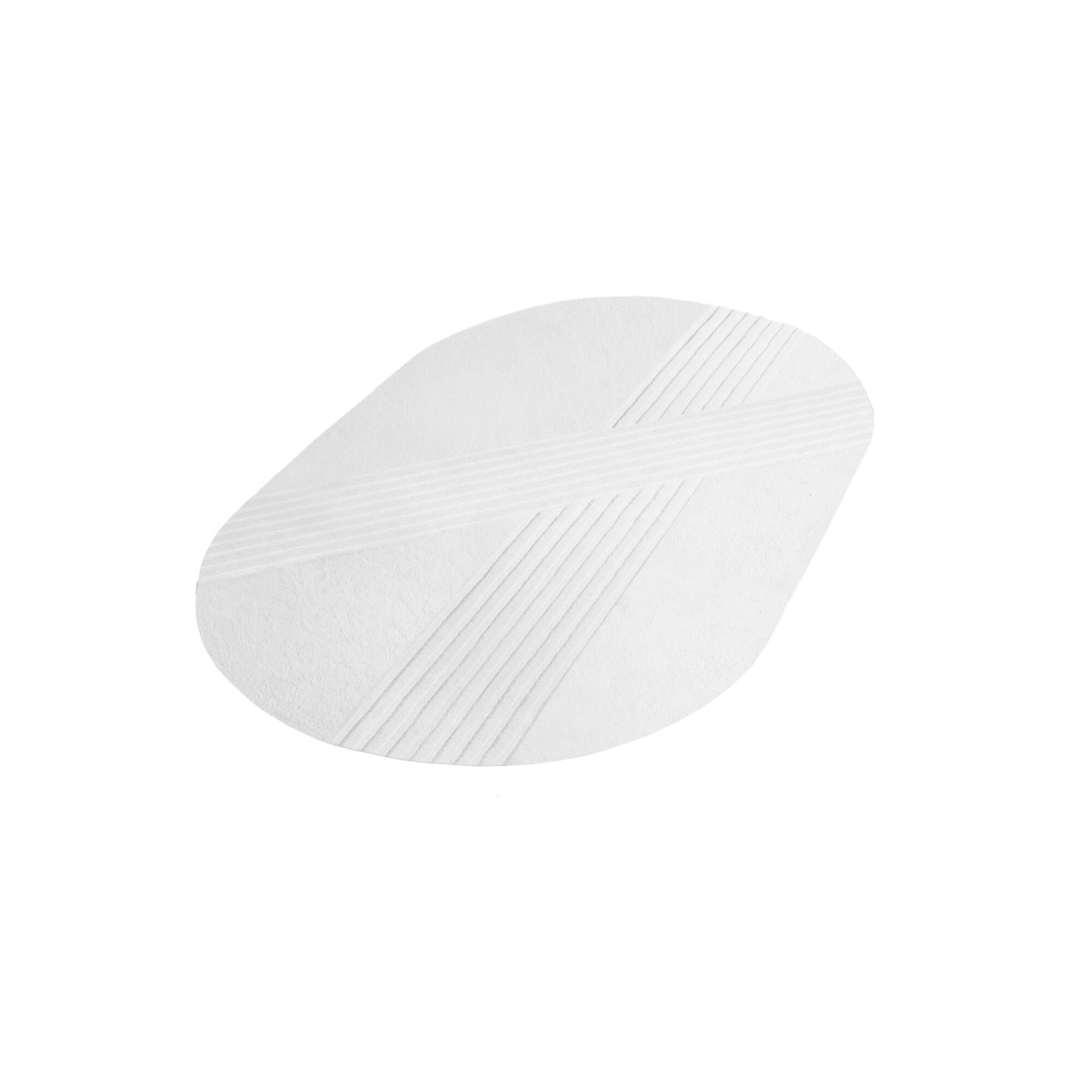 Kyoto Ovalt Gullfarget Teppe 340x210 cm Off White