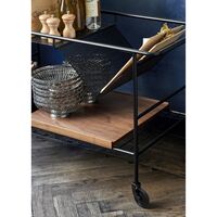 Alima NDS1 Trolley Schwarz/ Lackierte Eiche