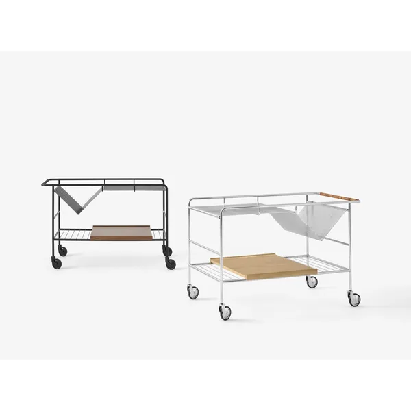 Alima NDS1 Trolley Chrome/ Lacquered Walnut