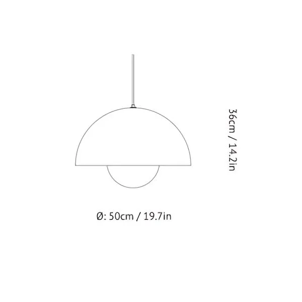 Flowerpot VP2 Pendant Matt White