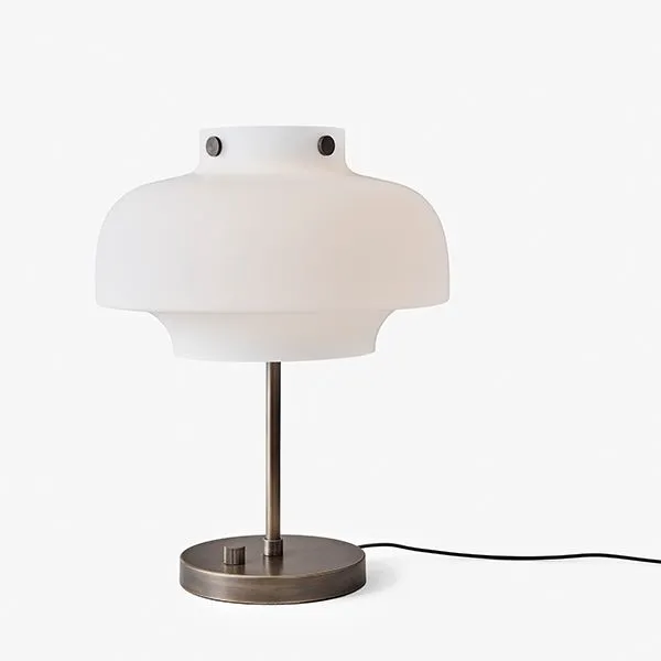 Copenhagen SC13 Table Lamp Opal Glass & Brass