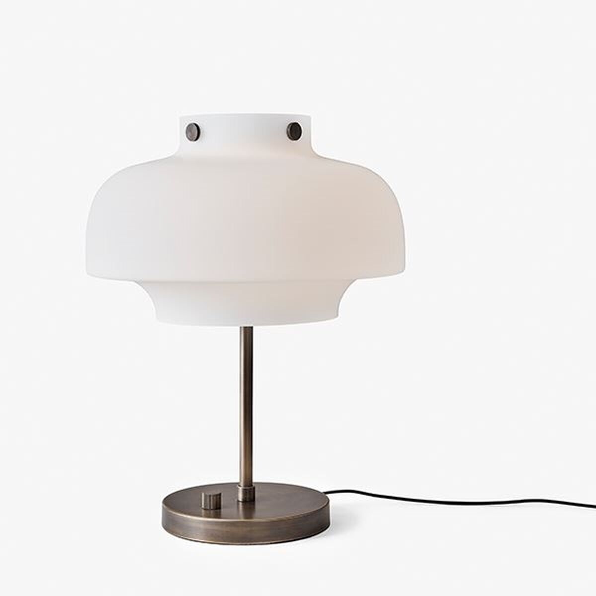 Copenhagen SC13 Tischlampe Opal Glas & Messing