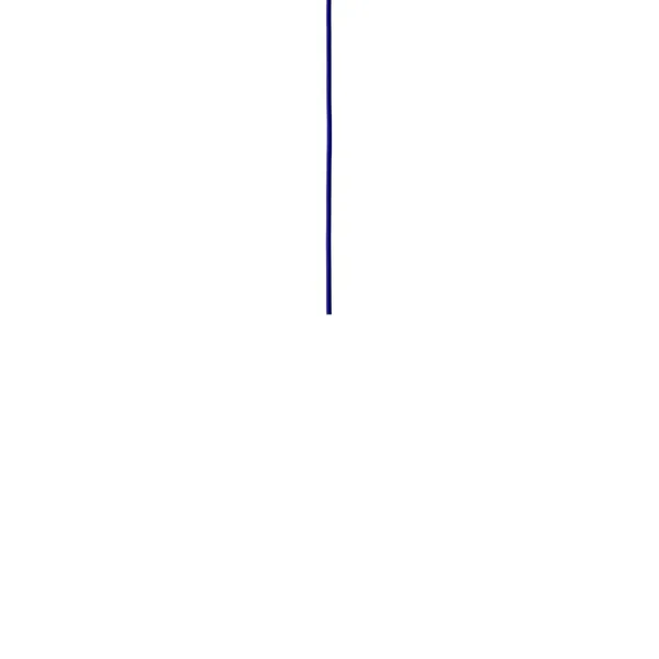 Fabric Cord 600 cm Cobalt Blue