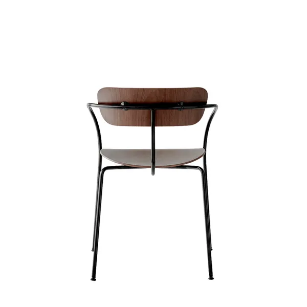 Pavilion AV2 Dining Chair w. Armrest Walnut/ Black