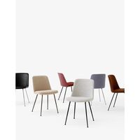 Rely HW28 Dining Chair Without Armrest Swivel With Wheels Vermilion Red/ Aluminum