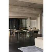 Rely HW77 Dining Chair With Armrest Upholstered Seat Vermilion Red/Clear Lacquered Oak/Hallingdal 680