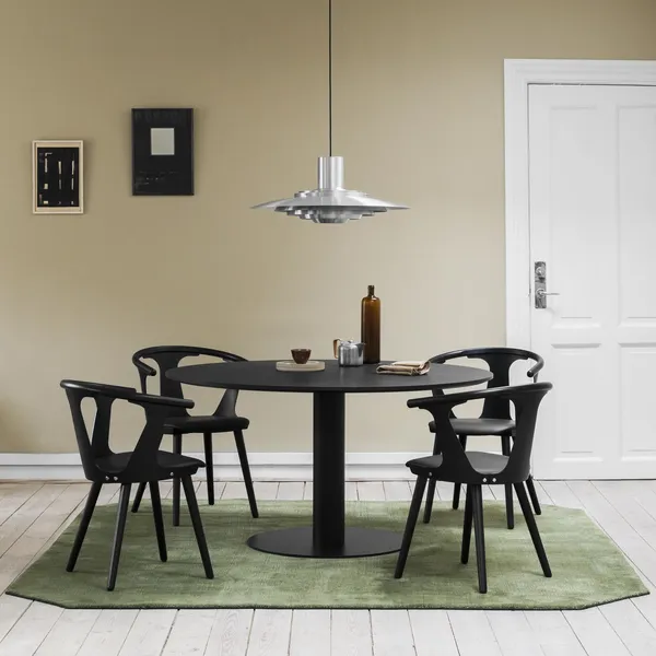 In Between SK2 Spisestol Sort Eik/ Sort Edelskinn
