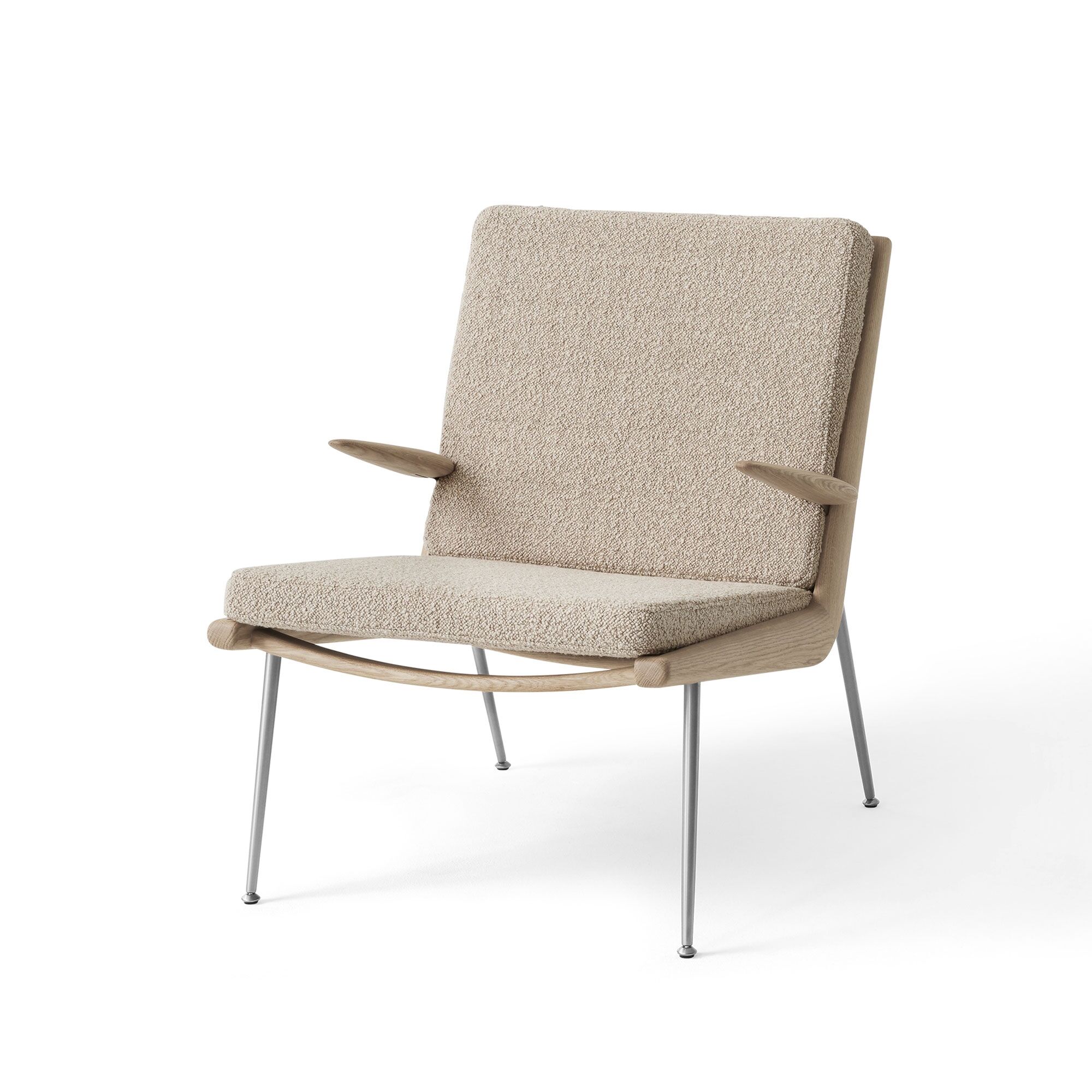 Fauteuil Boomerang HM2 Chêne Huilé/Karakorum 003/Acier