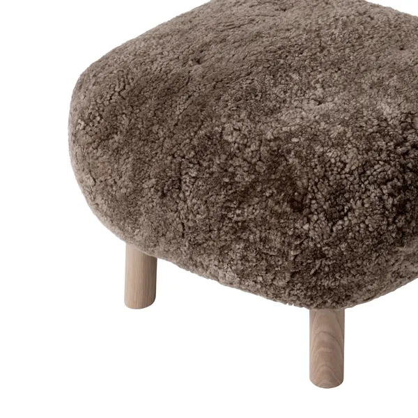 Little Petra ATD1 Pouf Sheepskin Sahara/Oiled Oak