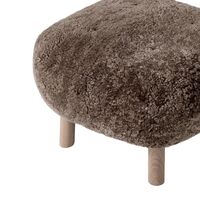 Little Petra ATD1 Pouf Sheepskin Sahara/Oiled Oak