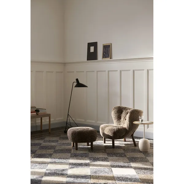 Little Petra ATD1 Pouf Sheepskin Sahara/Oiled Oak
