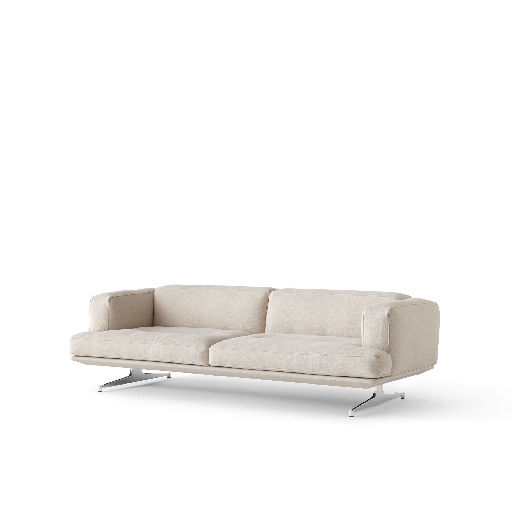 Inland AV23 Sofa 3-seter Clay 0011/Polert Aluminium