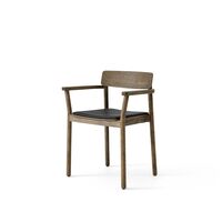 Black leather / Smoked oak