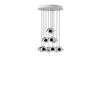 Flowerpot VP10 Chandelier 10 Pcs Ø53 Chrome