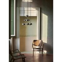 Flowerpot VP10 Chandelier 10 Pcs Ø53 Chrome