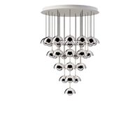 Flowerpot VP10 Lustre 31 Pcs Ø89 Chrome