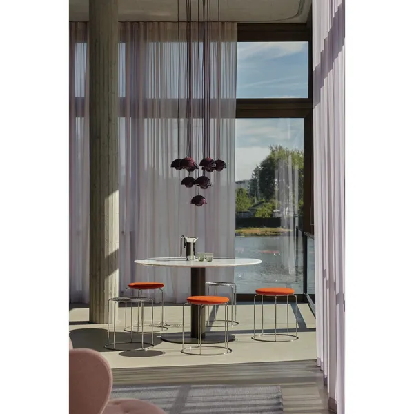 Flowerpot VP10 Lustre 31 Pcs Ø89 Chrome