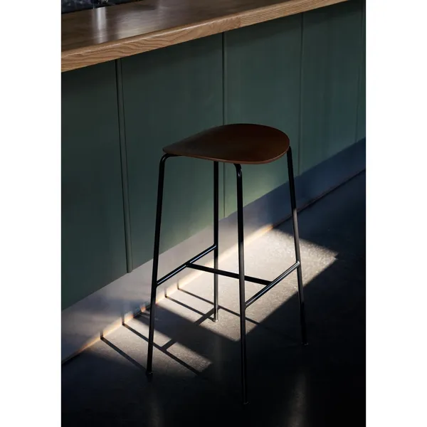 Pavilion AV37 Counter Bar Stool Lacquered Walnut