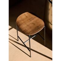Pavilion AV37 Counter Bar Stool Lacquered Walnut
