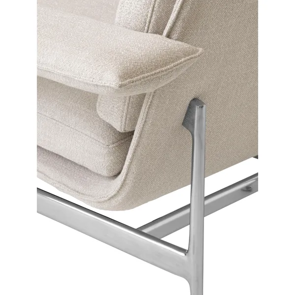 Meantime AV29 Sessel Sofa Poliertes Aluminium/Ecriture 0210