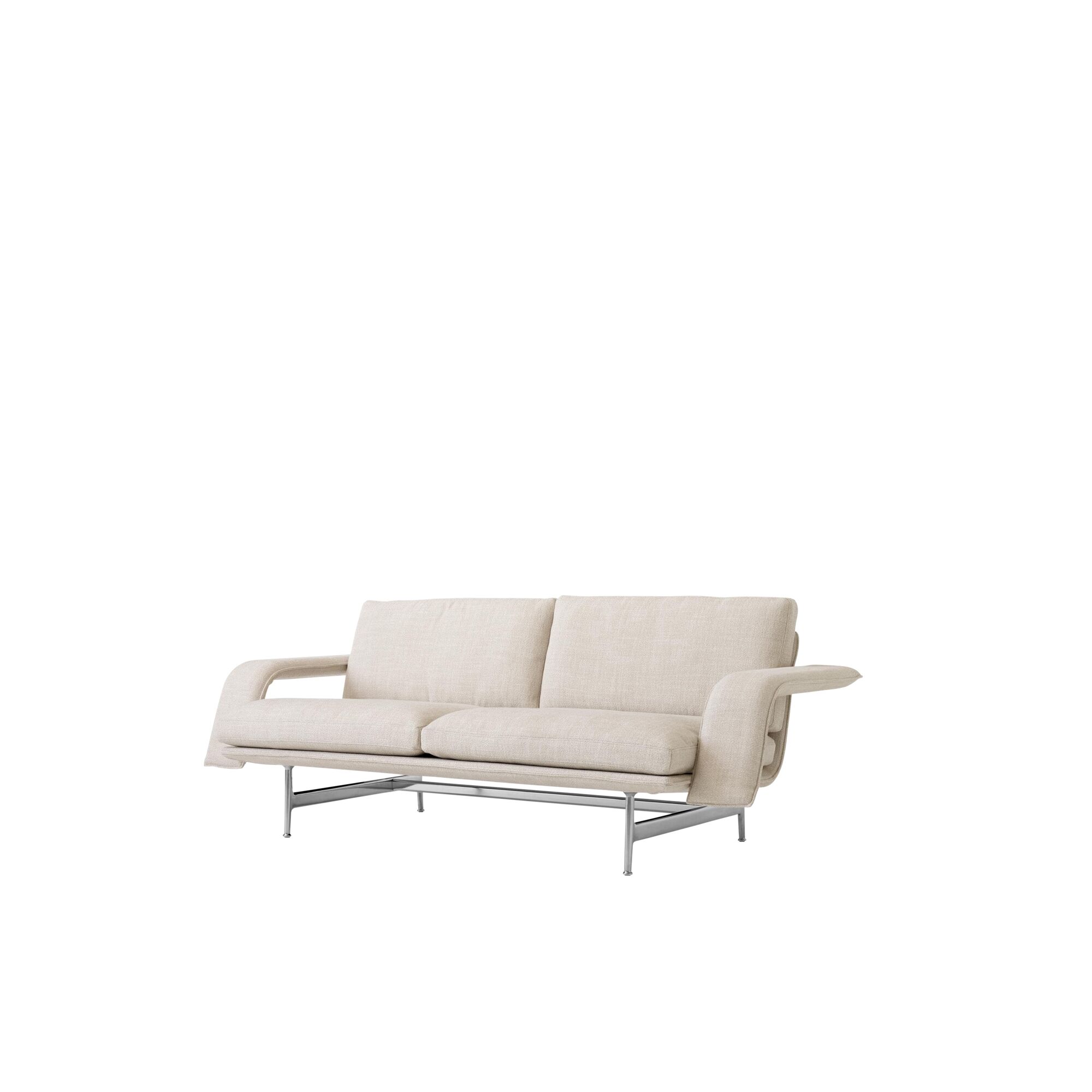 Meantime AV30 2-Personers Sofa Poleret Aluminium/Ecriture 0210