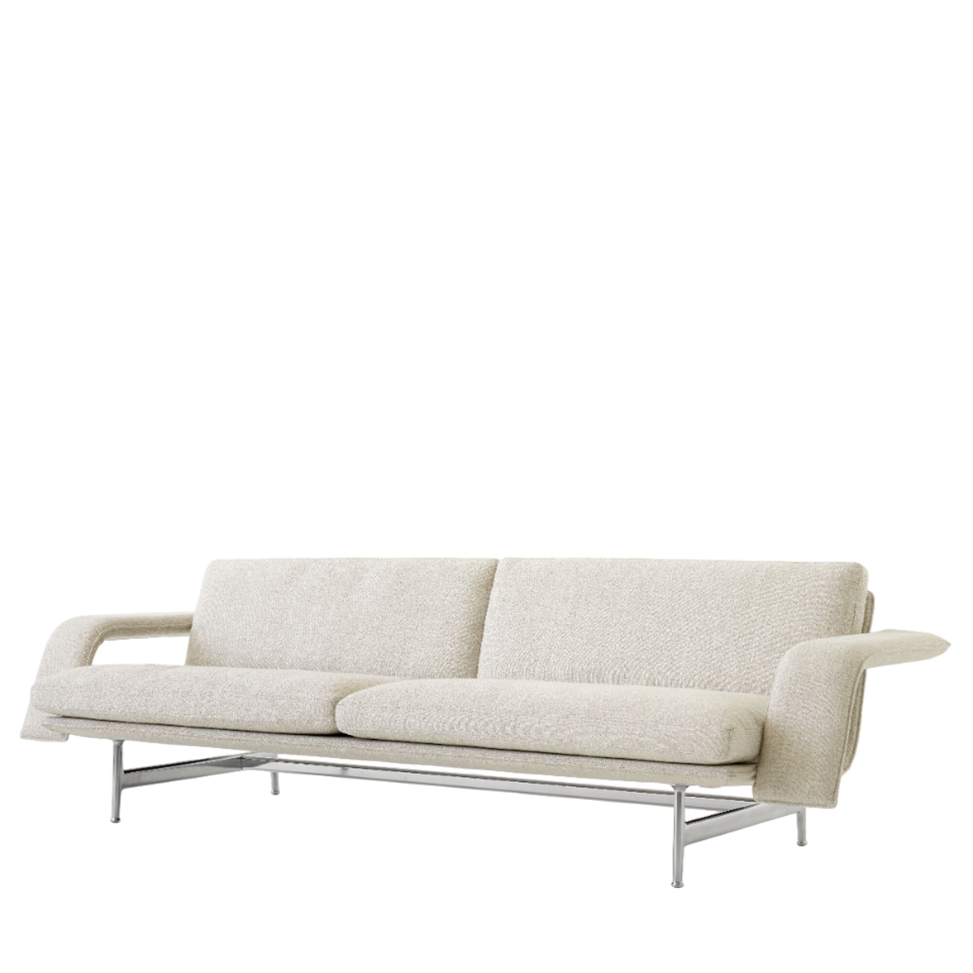 Meantime AV31 3-Personers Sofa Poleret Aluminium/Ecriture 0210