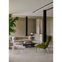 Muno LN17 Armchair With Armrests & High Back Dark Chrome/Hallingdal 0126
