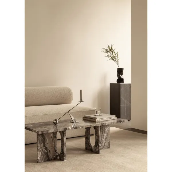 Plinth Side Table High Grey Galaxy