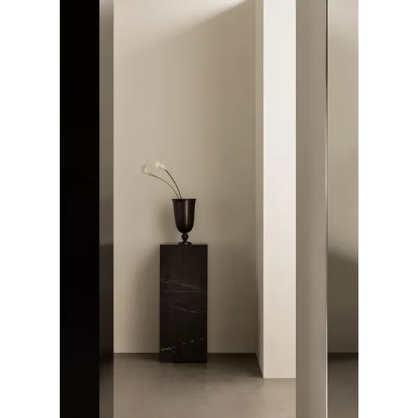 Plinth Side Table High Grey Galaxy