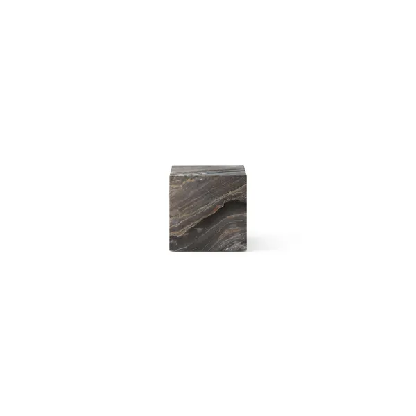 Plinth Side Table Cubic Gray Galaxy