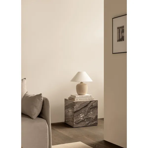 Plinth Side Table Cubic Gray Galaxy