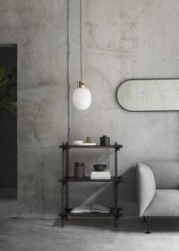 Norm Wall Mirror Oval Black