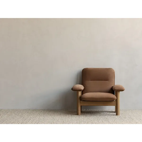 Brasilia Sessel, Dunkle Eiche/Moos