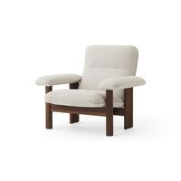 Brasilia Fauteuil Walnoot/ Mos