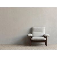 Brasilia Fauteuil Walnoot/ Mos