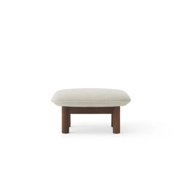 Brasilia Ottoman Walnut/ Moss
