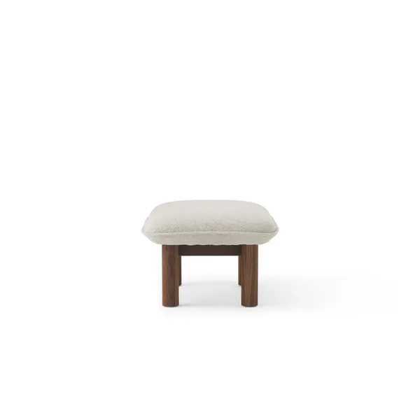 Brasilia Ottoman Walnut/ Moss