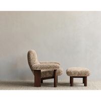 Brasilia Ottoman Walnut/ Moss
