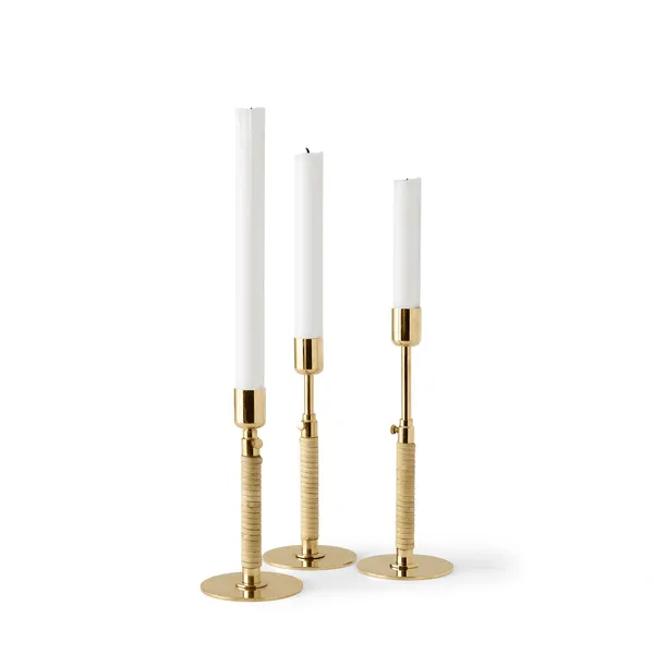 Duca Candlestick Polished Brass