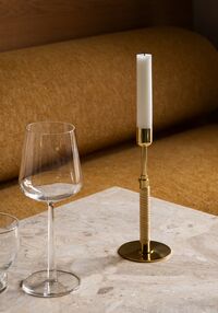Duca Candlestick Polished Brass
