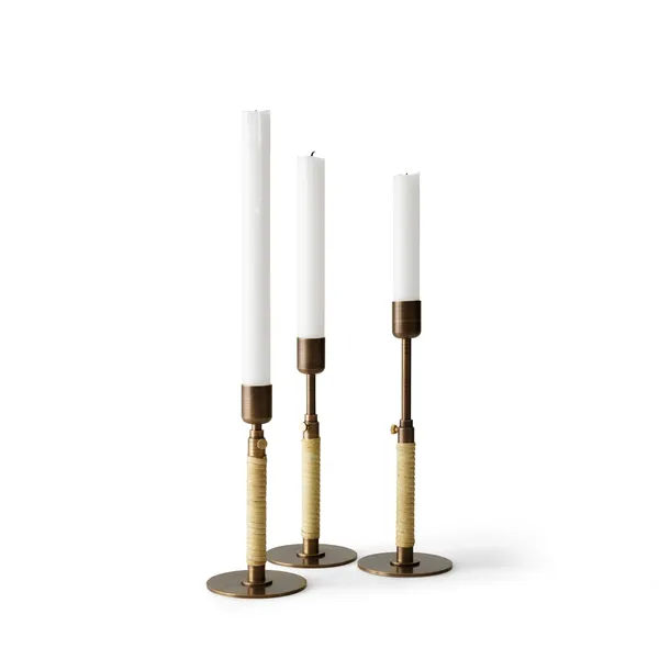 Duca Candlestick Bronzed Brass