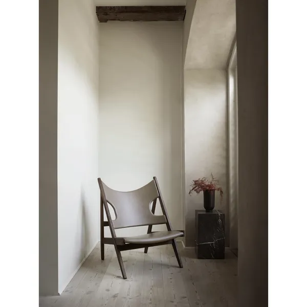 Knitting Sessel Schaffell Gepolstert mit Basis Aus Walnuss