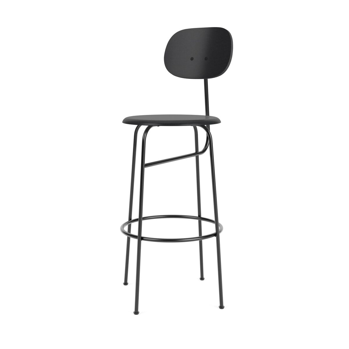 Afteroom Plus Bar Stool H106 Black Painted Ashwood
