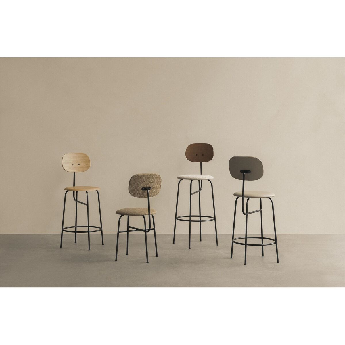 Afteroom Plus Bar Stool H106 Black Painted Ashwood