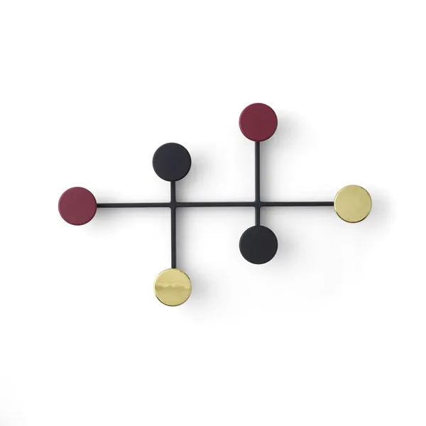 Afteroom Coat Rack Black/ Brass