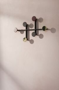 Afteroom Kleiderhaken Schwarz/ Messing