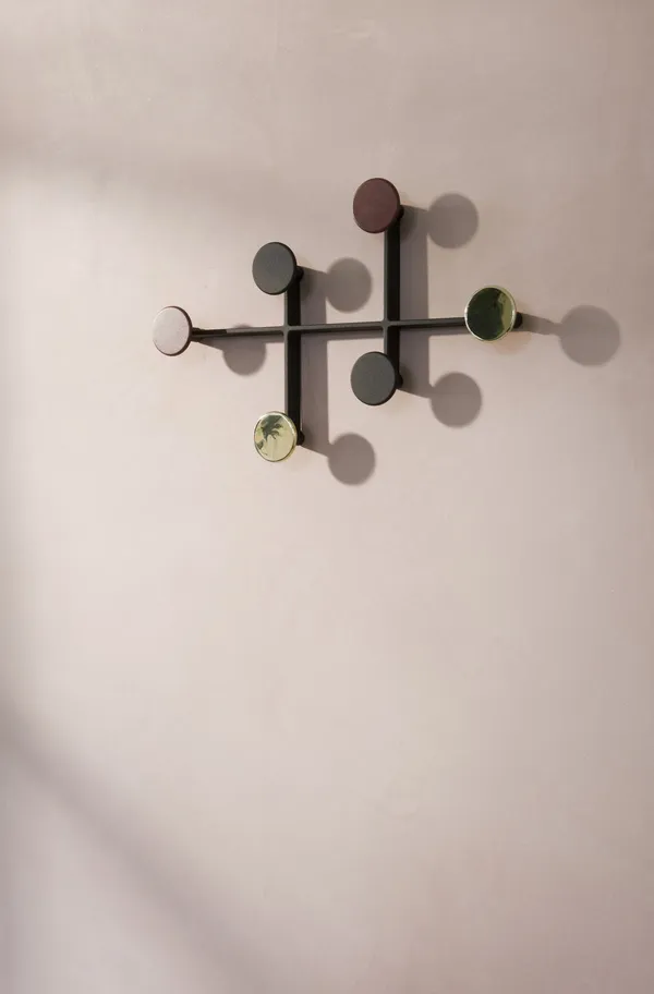 Afteroom Coat Rack Black/ Brass