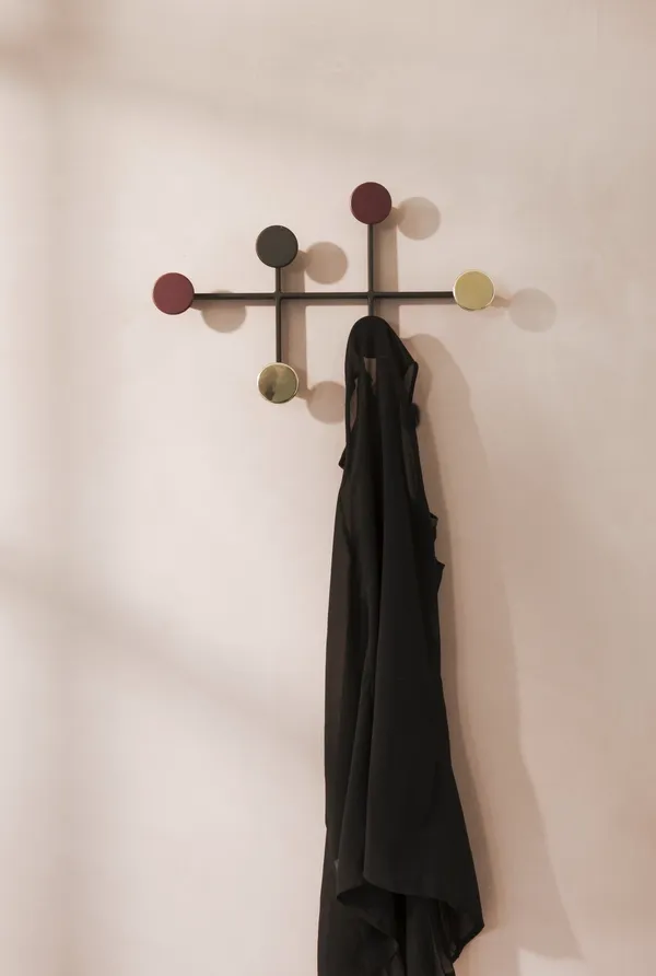 Afteroom Coat Rack Black/ Brass