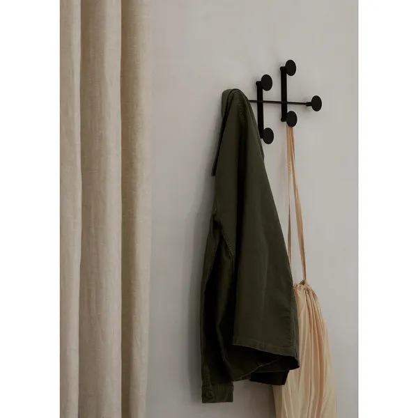 Afteroom Coat Rack Black/ Brass